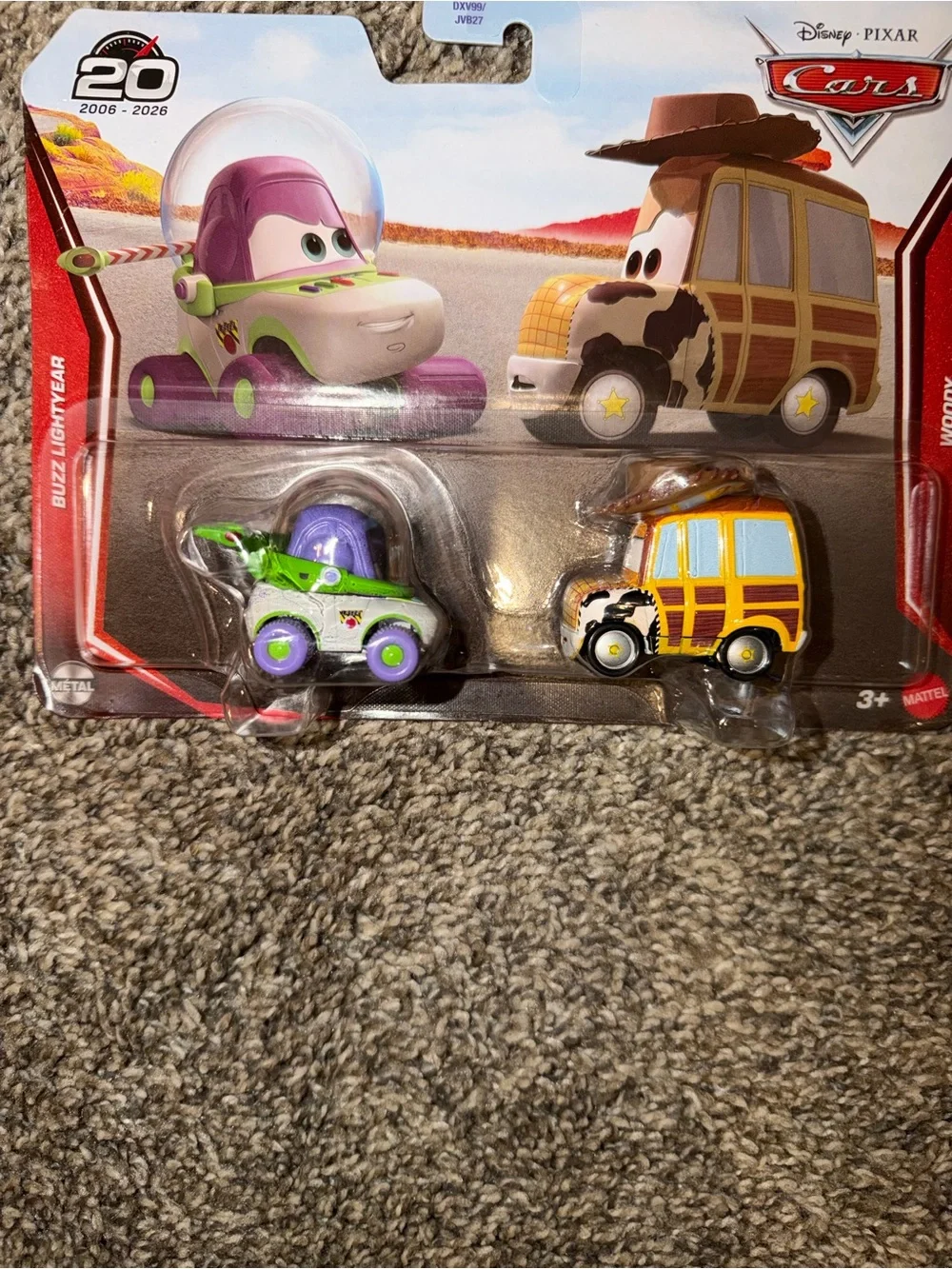 Disney Pixar Cars 20th Anniversary BUZZ LIGHTYEAR & WOODY 2-Pack ~ Toy Story NEW